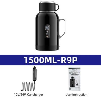 Uplifted Goods Auto Heating Travel Mug 12V 24V Thermal Insulated Car Cup 1500ml r9p