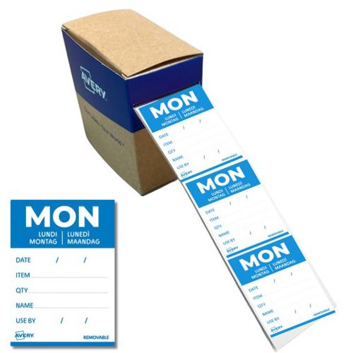 AVERY Zweckform MON Tagesetiketten weiß 56,0 x 40,0 mm, 500 St.