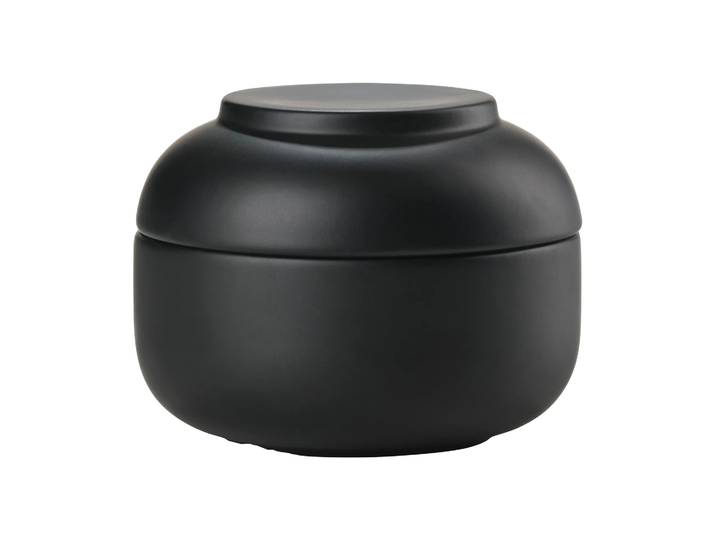 Zone Denmark Bocal avec couvercle Sensu Ø10,5x7,5 cm Black