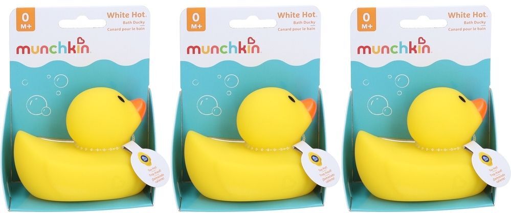 Munchkin White Hot Badeente m Wärme-Anzeige x3 3x1 St Thermometer