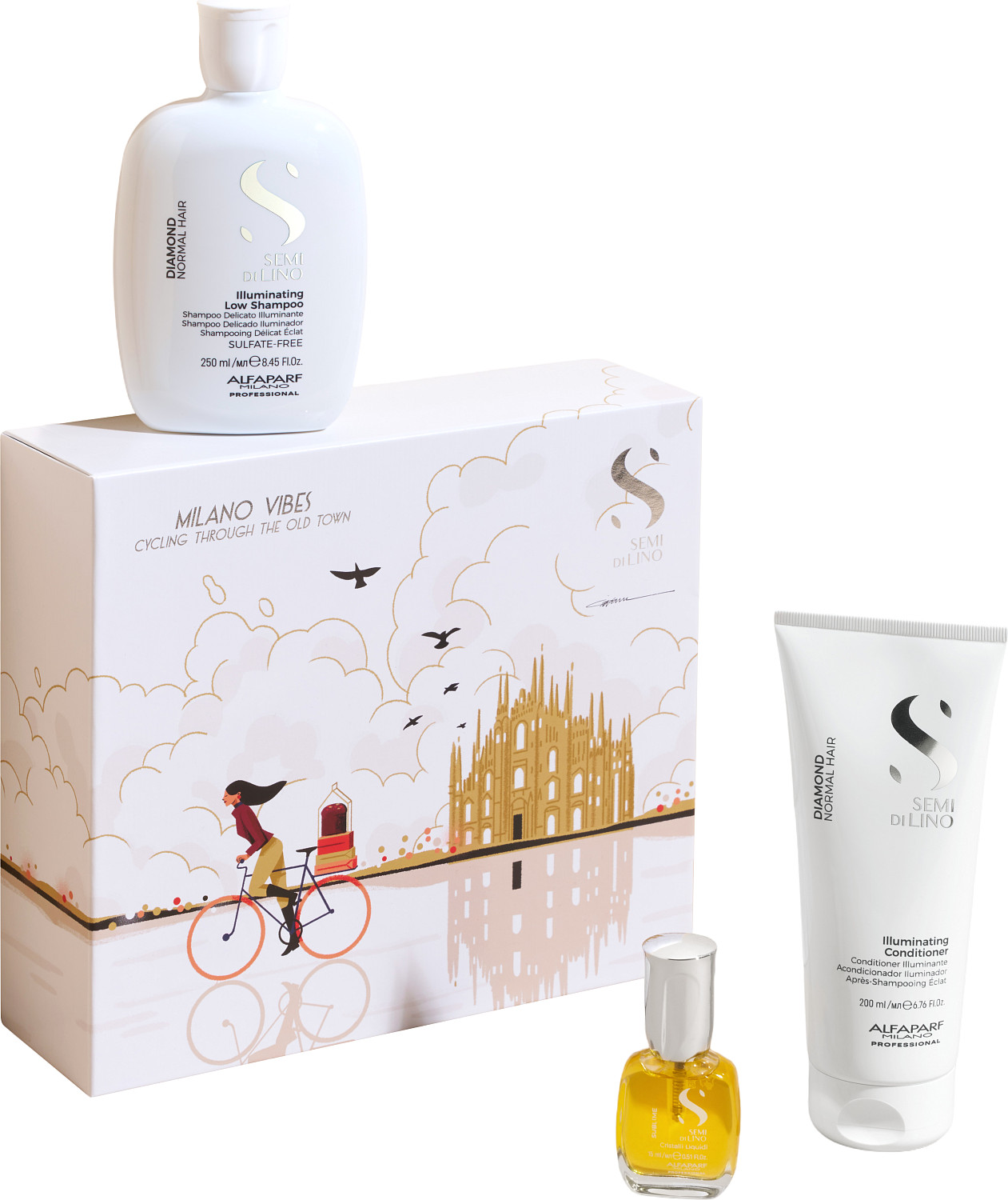 Alfaparf Milano Geschenkset Semi di Lino Diamond Kit PF029639