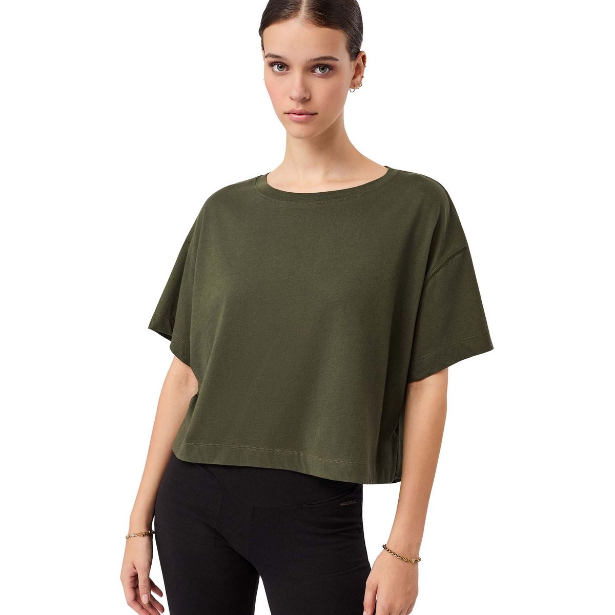 Mandala Boxy Tee leaf M TS20JE12-Boxy-Tee-leaf-M