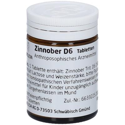Zinnober D 6 Tabletten 80 St