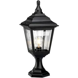 Elstead Lighting Kerry Sockelleuchte 1-flammig Schwarz IP44 für Garten & Einfahrt