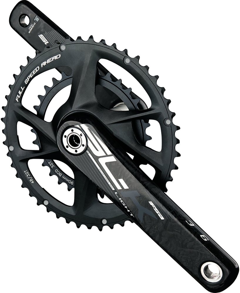FSA Kurbelgarnitur SL-K Road Modular Supercompact 170 mm Schwarz/grau - leich....