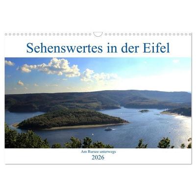 Sehenswertes in der Eifel - Am Rursee unterwegs (Wandkalender 2026 DIN A3 quer), CALVENDO Monatskalender