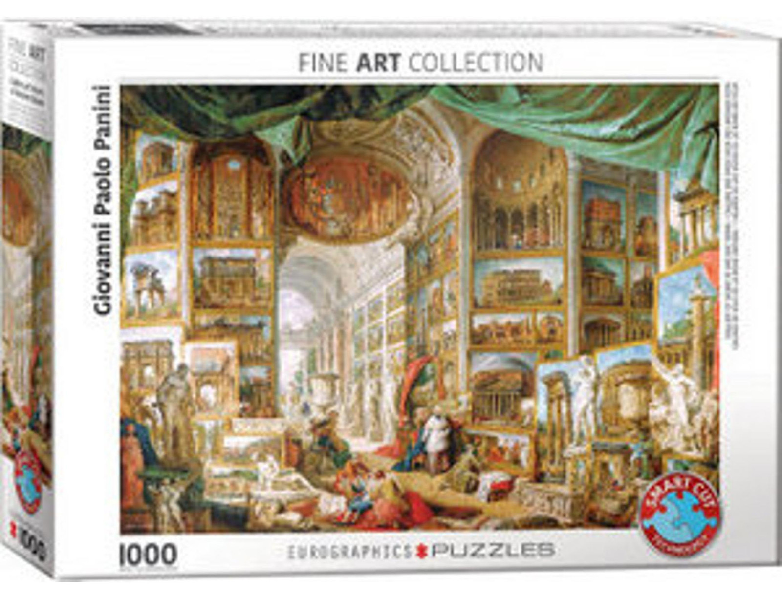 Eurographics Puzzel Galerie van het oude Rome Paolo Pannini 1000 stukjes