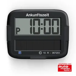 Needit Park Micro Solar solarbetriebene Parkscheibe Schwarz