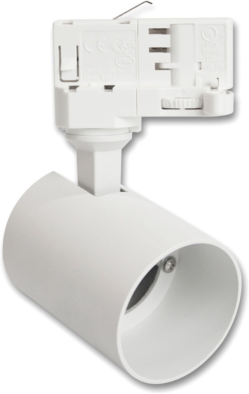 Isoled 3-Ph Schienen-Adapter Mini Für Gu10-Spots, Weiß Matt