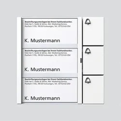 Siedle Bus-Tasten-Modul weiss BTM 650-03 W