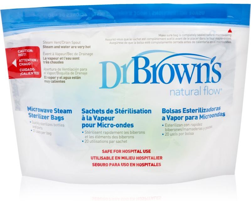 Dr. Brown's Microwave Steam Sterilizer Bags sterilisation bags 5 pc
