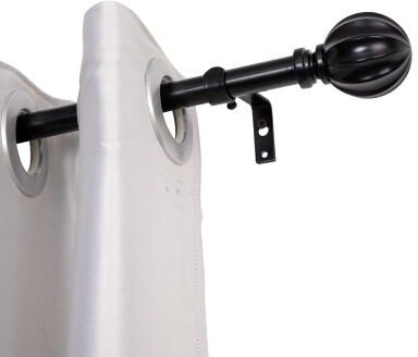 UTOPIA ALLEY Wall Mounted 3/4 Inch Curtain Rod - Curtain Rods For Window, Adjustable Drapery Rod