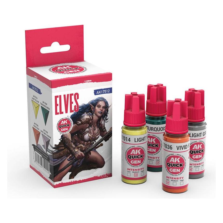 AK Interactive Quick Gen - Elves (Set 4 Refs) (AK17512)
