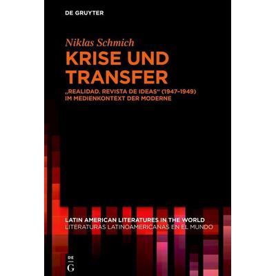 Krise und Transfer, Gebundene Ausgabe von Niklas Schmich, De Gruyter, 978-3-11-157042-6