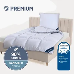 Daunendecke »PREMIUM« – 90% Daunen, 10% Federn, Größe: 200x200
