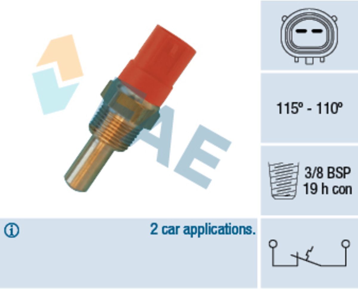 Fae Interruttore temperatura, ventola del radiatore 36400