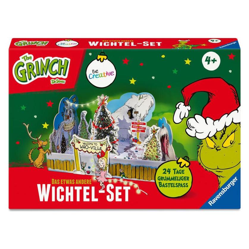 Ravensburger BeCreative Wichtelset Grinch - Bastelset für Kinder ab 6 Jahren, Wichteltür-Set & (12028009)