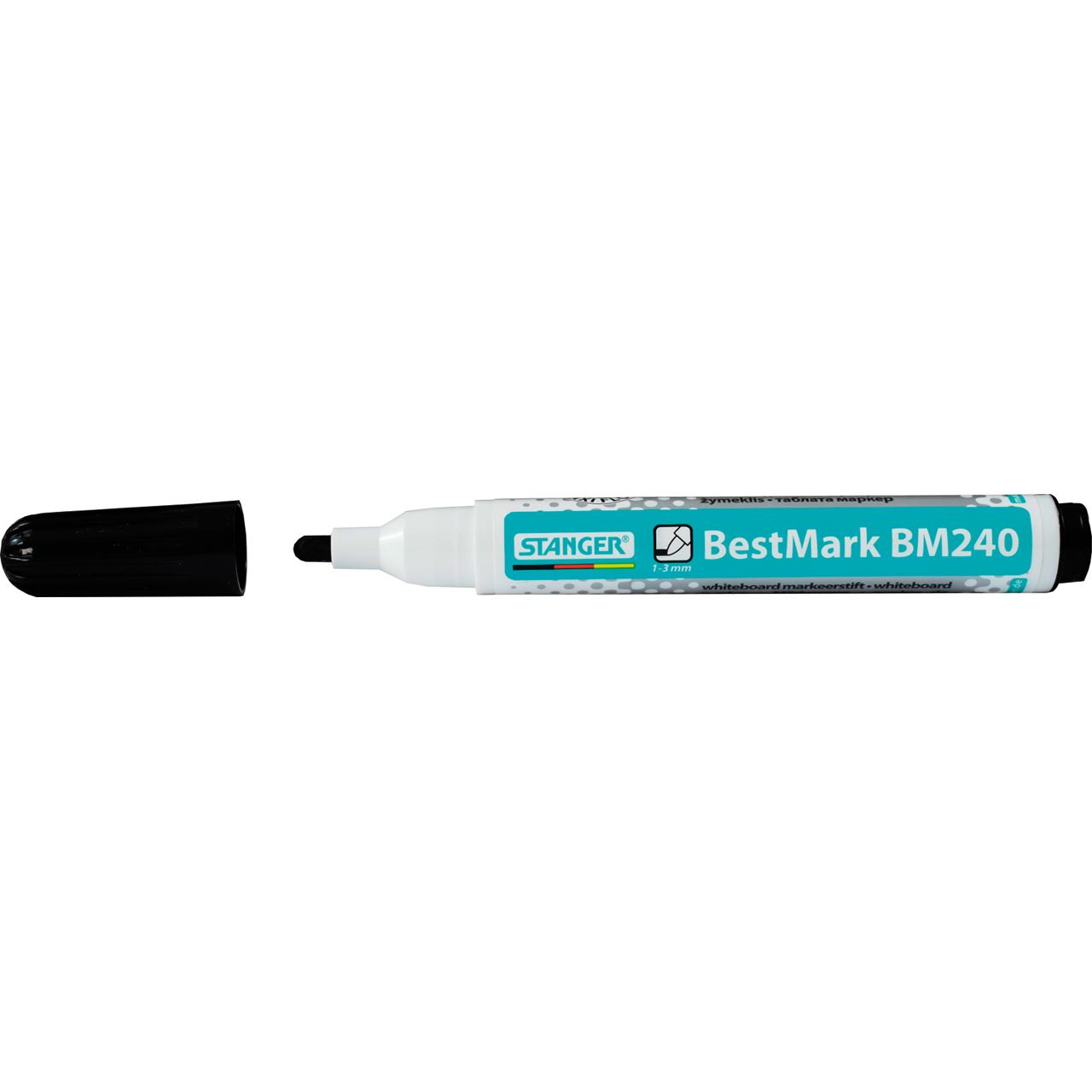 STANGER BestMark M240 Whiteboard-Marker schwarz 1,0 - 3,0 mm, 1 St.