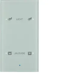 Berker 75142930 Glas-Sensor 2fach Komfort TS Sensor konfiguriert, polarweiß