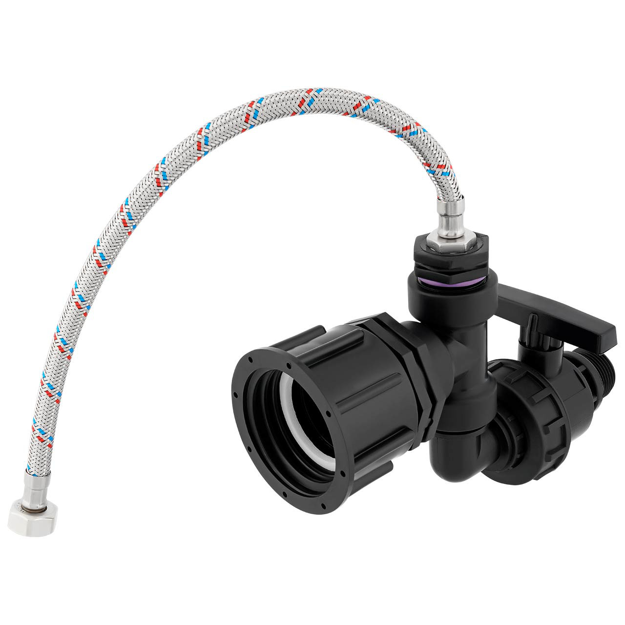 REKUBIK IBC Adapter S60x6 - Anschlußset + Ablasshahn für 1/2" AG Tränke