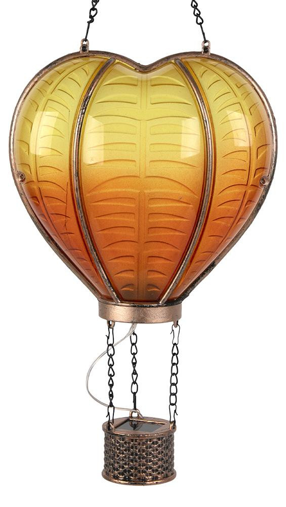 Clayre&Eef Solar LED Lampion Hottelballon Oranje