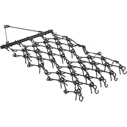 VEVOR Schleppegge, 2250x1140 mm, Kettenegge mit 69 scharfen Zähnen, geeignet für ATV- & UTV-Traktoren, für Bodenvorbereitung, Aussaat, Glättung von Landschaften & Pflege von Kiesauffahrten