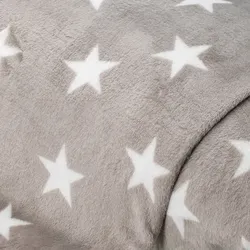 Wellness-Fleece "Sterne", hellgrau/weiß