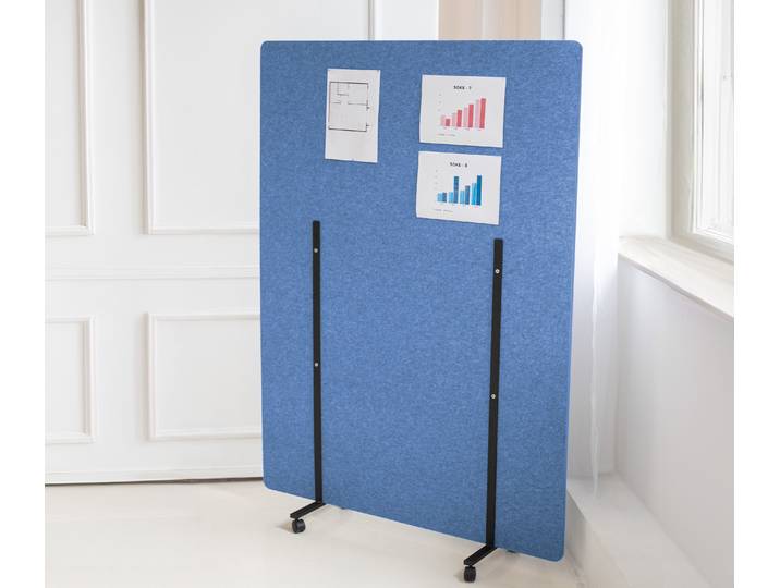 Akustik Stellwand Blau