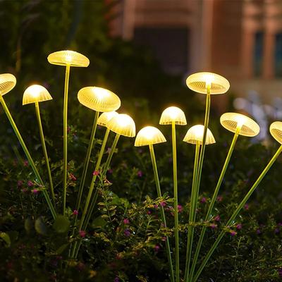 Useful Little Things Solar Jellyfish Mushroom Garden Lights Waterproof LED Landscape Decor warm White 6led