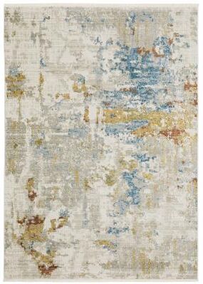 Style Haven Boulevard Power-Loom Recycled P.E.T. Abstract Beige/ Multi Rug-