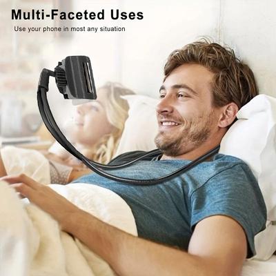 360 Rotating Neck & Desk Phone Stand For Hands Free Viewing And Streaming 360 Rotating Neck & Desk Phone Stand For Hands Free Viewing And Streaming