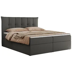 BOXBETT PREMIUM 10 180/200 Dunkelgrau Kunstleder - H3