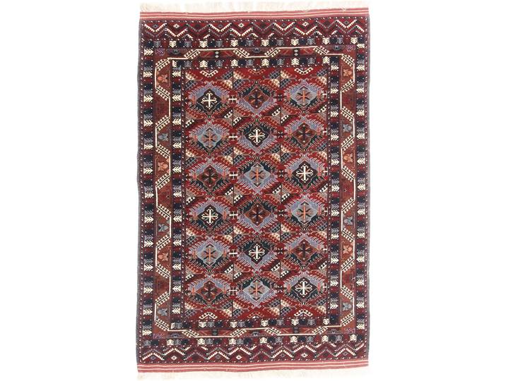 Afghan Mauri Teppich 118x177 Handgeknüpft Orientteppich Wolle