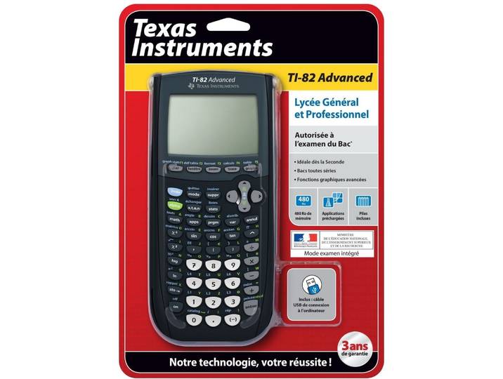 Calculatrice graphique TI-82 Advanced TEXAS INSTRUMENTS