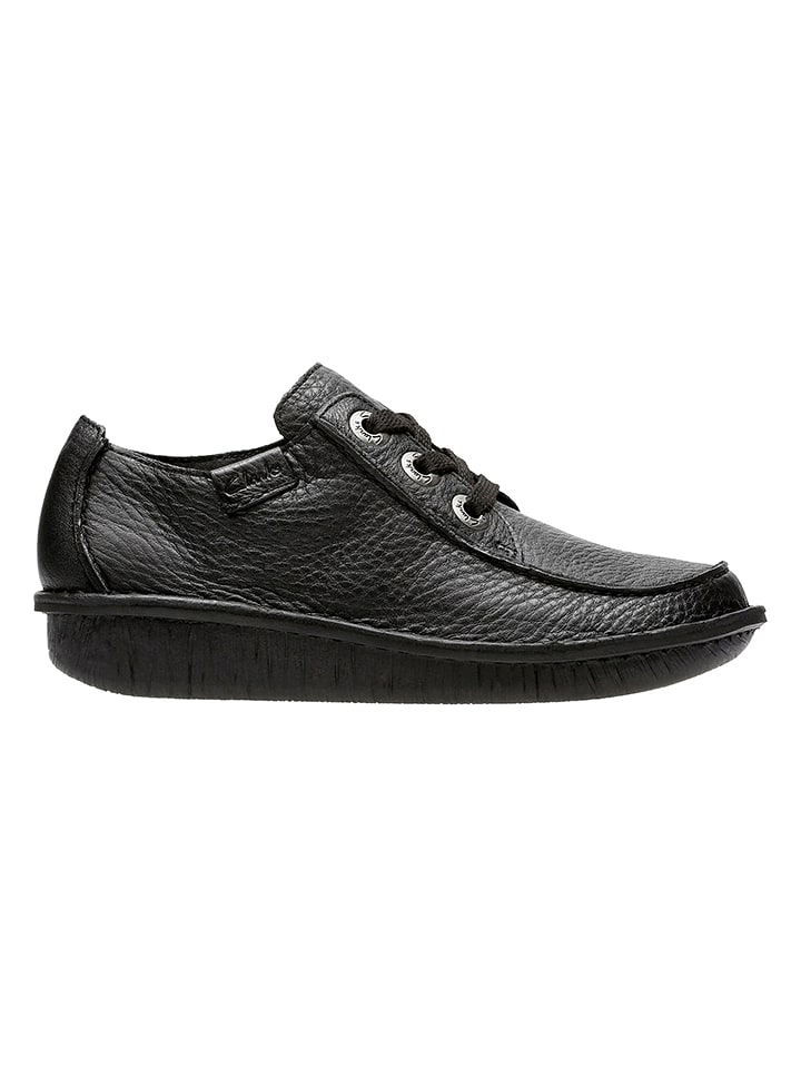Clarks Leder-Schnürschuhe "Funny Dream" in Schwarz - 37,5