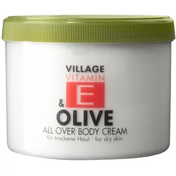 500ml Village Vitamin E Bodycream Olive