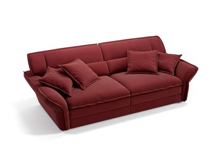 Stoff Sofa PASSO 3-Sitzer Designgarnitur Sofagarnitur Landhausstil