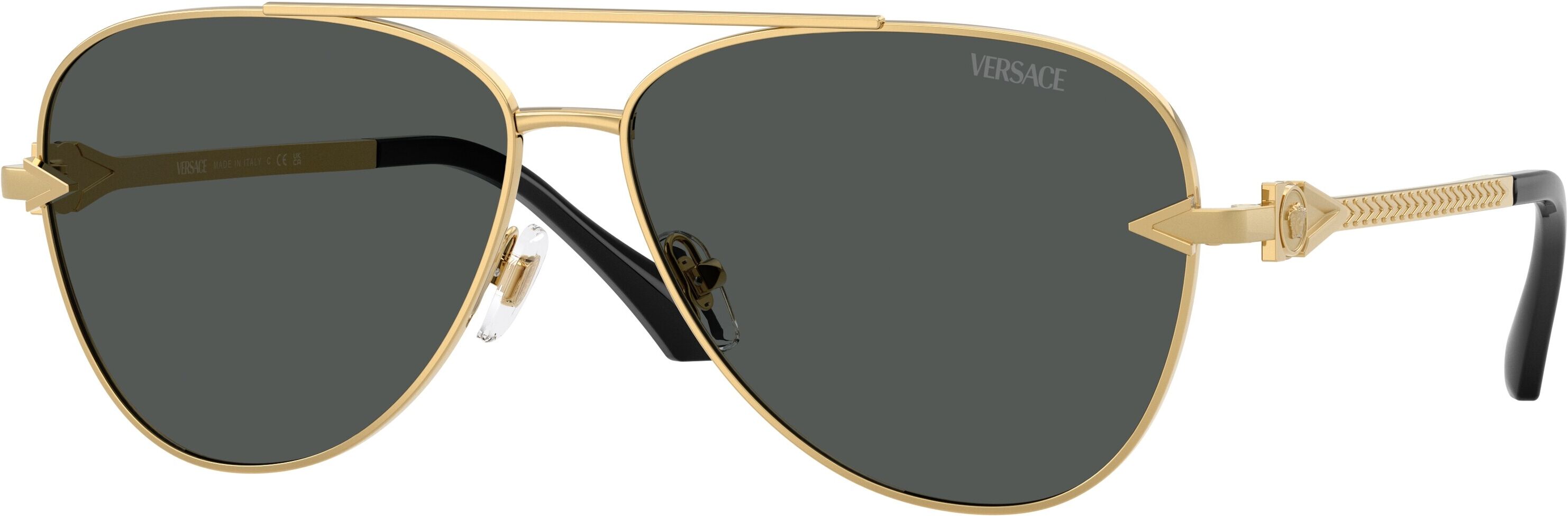 Óculos de sol Versace 0VE2283 Dourados Tamanho: 61X13   Dourados