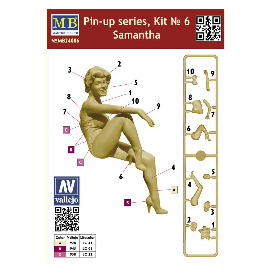 Master Box Pin-up series, Kit No.6 Samantha (MB24006)