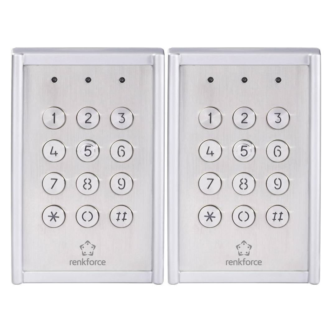 Renkforce Codeslot Opbouw IP65 Met verlicht toetsenbord (Elektronische Zahlenkombination) (null)
