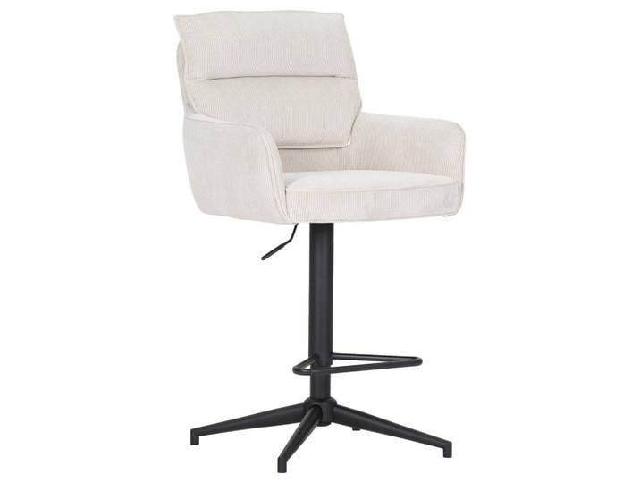 Novel Barhocker Ashlee, Beige, Sternfuß, Säule, 54x98-120x58 cm, Stoffauswahl, Sitzfläche 360° drehbar, Esszimmer, Barmöbel, Barhocker