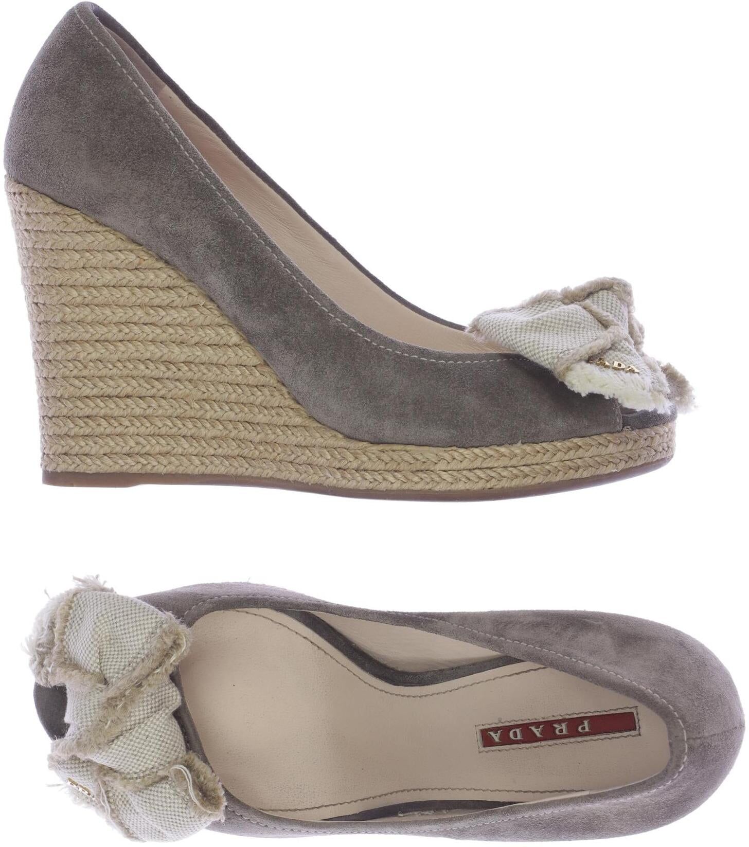 Prada Damen Pumps, Grau, Gr. EU 36.5, kein / Etikett - Second Hand