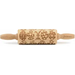 Folkroll Happy Easter, junior, 23 cm, Wallholz, Braun