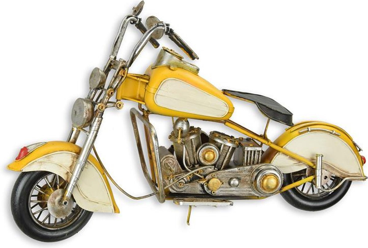 Tinnen model van een motorfiets voor volwassenen