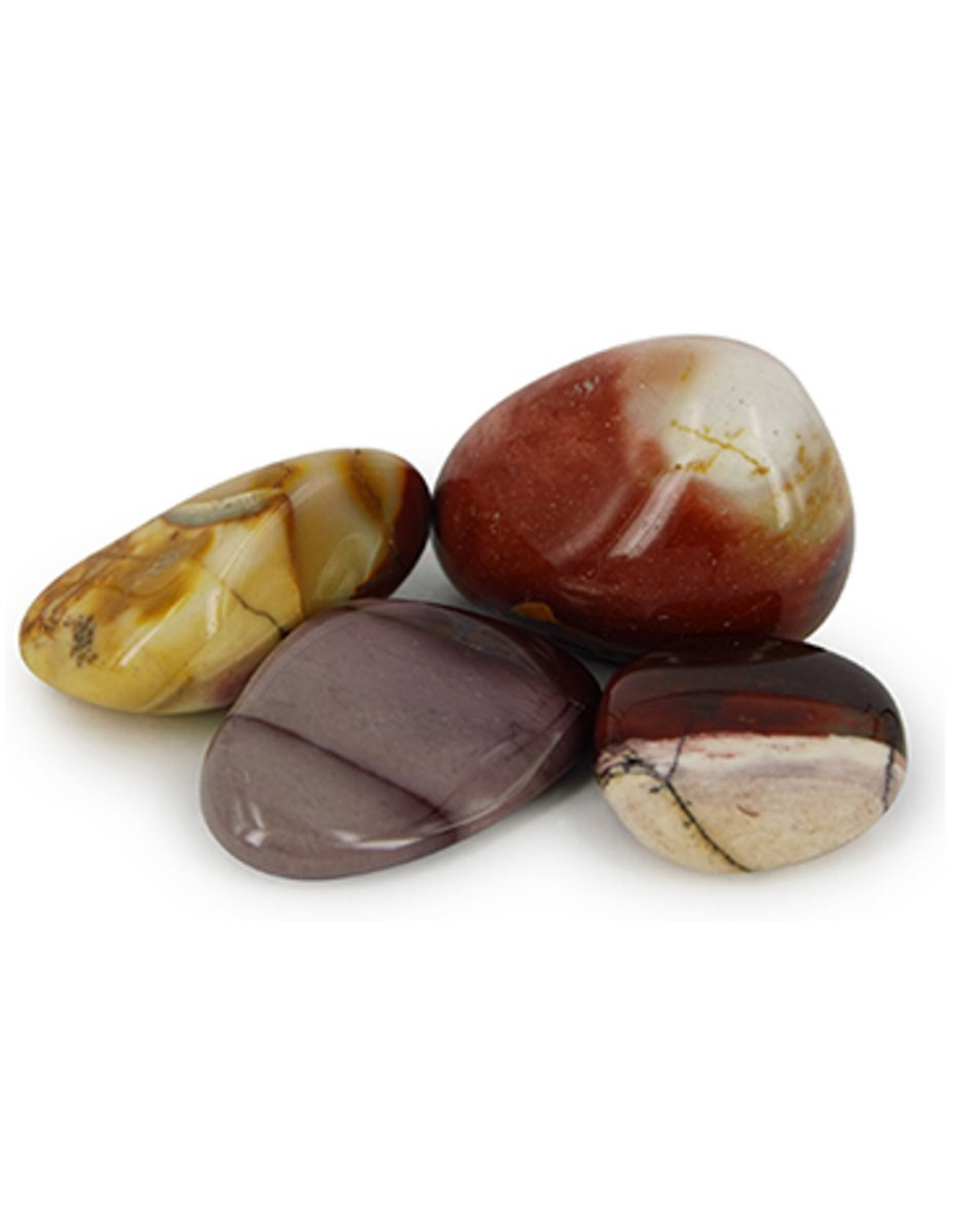 Mokaiet trommelstenen 500 g