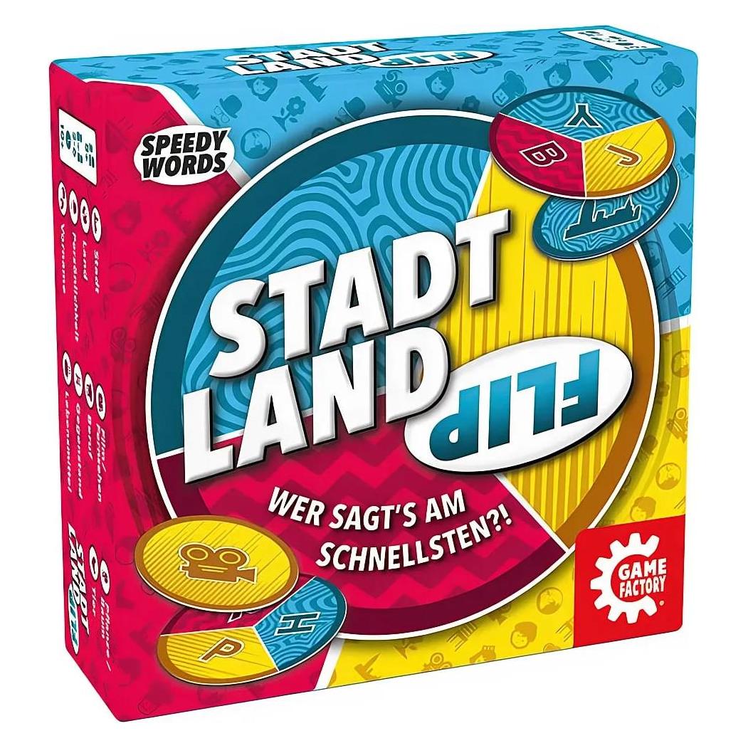 Game Factory Stadt Land Flip (mult) (Deutsch, Französisch, 2 - 6 Spieler) (646278)