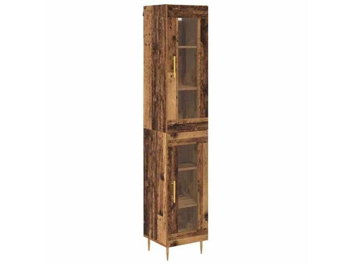 SOLO - TOP Haut Armoire（2 pcs) - ZENCORE - Armoire Vaisselier/Buffet Salon/bureau - Bois Ancien Verre 780971