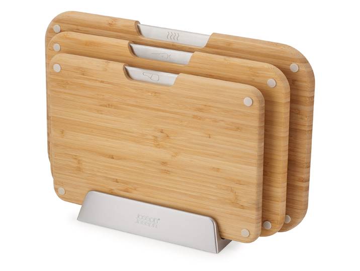 3 Joseph Joseph Boards Bamboo Schneidebretter - naturfarben