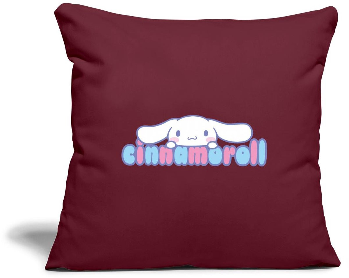 Spreadshirt Cinnamoroll Gluurt Over De Letters Sierkussenhoes, 45 x 45 cm