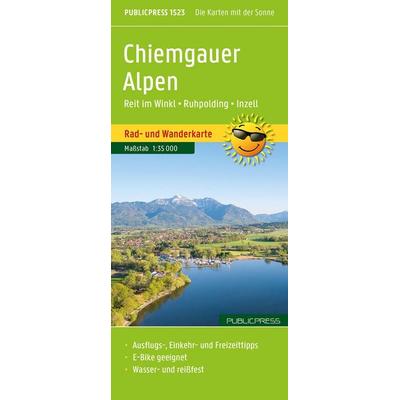 Publicpress Rad- und Wanderkarte Chiemgauer Alpen, Reit im Winkl, Ruhpolding, Inzell 1:35.000, Sonstige von , KOMPASS Freytag & Berndt,